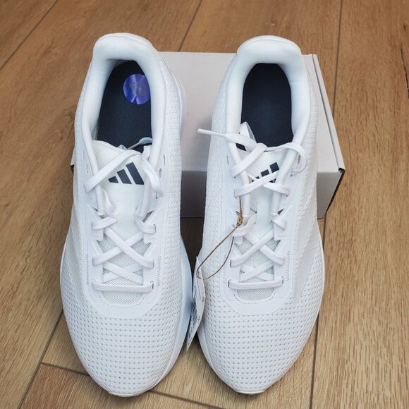 Adidas Duramo SL W Wide Size 10 IF9905 Triple White Womens Running Shoes - Picture 11 of 12